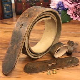 Retro Leather Belts Without Buckles 38MM Men's Belt Ceinture Homme Mens Leather Belts Without Buckles 95-130CM  Belt Male SP04