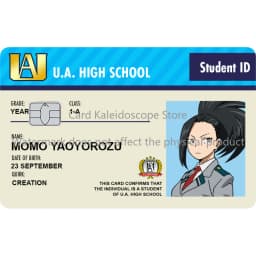 Anime My Hero Academia Student ID Series Redit Card Skin Sticker for VISA JCB Mastercard and Other Bank IC Card Decoration
