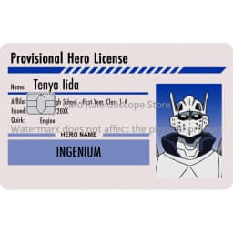 Anime My Hero Academia Student ID Series Redit Card Skin Sticker for VISA JCB Mastercard and Other Bank IC Card Decoration