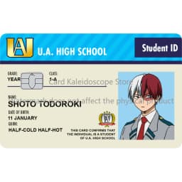 Anime My Hero Academia Student ID Series Redit Card Skin Sticker for VISA JCB Mastercard and Other Bank IC Card Decoration