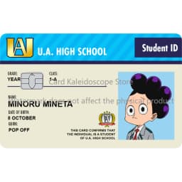 Anime My Hero Academia Student ID Series Redit Card Skin Sticker for VISA JCB Mastercard and Other Bank IC Card Decoration