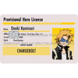 Anime My Hero Academia Student ID Series Redit Card Skin Sticker for VISA JCB Mastercard and Other Bank IC Card Decoration