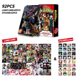 NEW 92 PCS Anime My hero Academy Lomo Card Double-sided Hd Color Printing Picture Collection Card Gifts