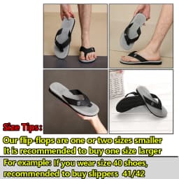 Men's Casual Flip Flops Fashion Beach Shoes Men Summer Non-Slip Flat Slides Mens Slippers Indoor House Shoes Man Male Slipper