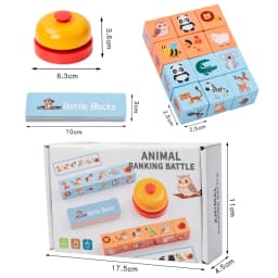 Wooden Animal Matching Spell Word Toy Letter Cognitive Challenge Memory English Word Game Learning Educational Toys For Children