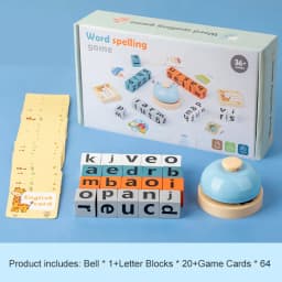 Wooden Animal Matching Spell Word Toy Letter Cognitive Challenge Memory English Word Game Learning Educational Toys For Children