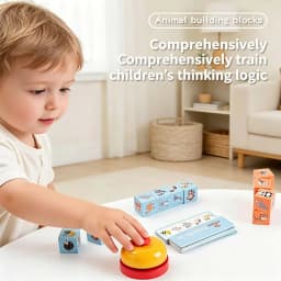 Wooden Animal Matching Spell Word Toy Letter Cognitive Challenge Memory English Word Game Learning Educational Toys For Children