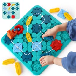 Kid Road Building Maze Game 118 Challenge Logical Thinking Montessori Educational Puzzle Toy Builder Maze Racer Board Game Gift