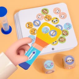 Montessori Toy Animal Board Game for Kids Cognitive Logical Thinking Puzzle Educational Reaction Contest Table Game for Children