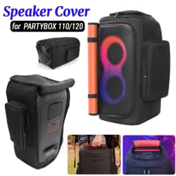 Portable Travel Dust Cover Fits for JBL PARTYBOX 110/120 Protective Carrying Cover with Microphone & Accessories Pocket