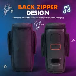 Portable Travel Dust Cover Fits for JBL PARTYBOX 110/120 Protective Carrying Cover with Microphone & Accessories Pocket