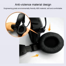 KEBIDUMEI Wired Over Ear Headsets with Microphone Dual 3.5mm Jack Gaming Headphones for Computer Office Online Class Voice Chat