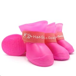 4Pcs Pet Waterproof Raincoat Anti-slip Rubber Boot For Small Medium Large Dogs Cats Outdoor Shoe Dog Ankle Boots Pet Rain Shoes