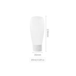 1/4Pcs 60ML 100ML Velvet Travel Refill Bottle Cosmetics Face Wash Shower Gel Tube Flip-Top Lotion Squeeze Hose Bottle