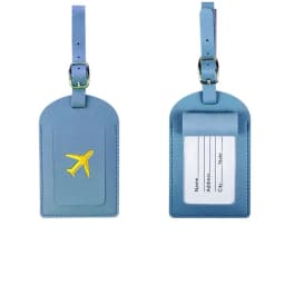 1PC PU Leather Luggage Tag Women Men Flight Holiday Travel Accessories Suitcase Tags Name ID Address Lable Bag Tags for Luggage