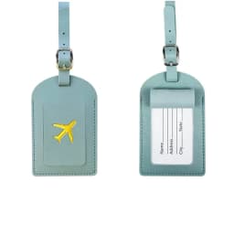 1PC PU Leather Luggage Tag Women Men Flight Holiday Travel Accessories Suitcase Tags Name ID Address Lable Bag Tags for Luggage