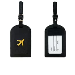 1PC PU Leather Luggage Tag Women Men Flight Holiday Travel Accessories Suitcase Tags Name ID Address Lable Bag Tags for Luggage
