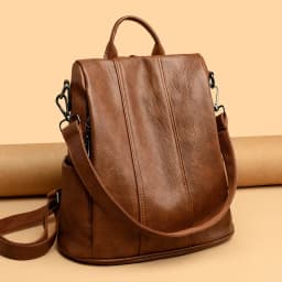 Luxury Brand Anti-Theft Women's Backpack High-Quality Leather Sac a Dos SchoolBag Knapsack for Female