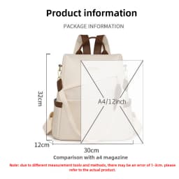 Fashion Women’s Nylon Anti-theft Backpack Tassel Decorative Casual Travel Female Shoulder Bag Large Capacity Student School Pack