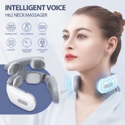 TENS Pulse Neck Massage Household Cervical Spine Massager Wireless Smart Sholder Cervical Massager Heating Muscle Punch Beating