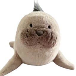35cm Kawaii Brown Sea Lion Plush Toy Stuffed Aquatic Animal Cosplay Doll Companion Man Gift