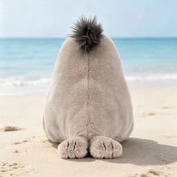 35cm Kawaii Brown Sea Lion Plush Toy Stuffed Aquatic Animal Cosplay Doll Companion Man Gift