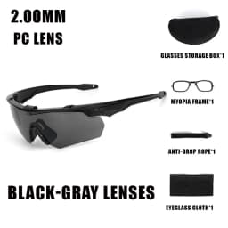 New Outdoor Military 2.0MM Tactical Goggles Windproof Dustproof CS Shooting UV400 Safe Protective Glasses Mountaineering Gafas