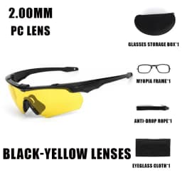 New Outdoor Military 2.0MM Tactical Goggles Windproof Dustproof CS Shooting UV400 Safe Protective Glasses Mountaineering Gafas