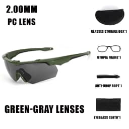New Outdoor Military 2.0MM Tactical Goggles Windproof Dustproof CS Shooting UV400 Safe Protective Glasses Mountaineering Gafas
