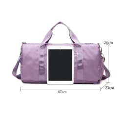 Outdoor Waterproof Nylon Sports Gym Bags Men Women Training Fitness Travel Handbag Yoga Mat Sport Bag with shoes Compartment