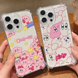 Pink K-Kirbys Phone Case for Samsung Galaxy S26 S25 S24 S23 S22 S21 S20 FE Ultra Plus 5G Soft Anti Drop Cover