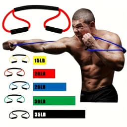 5 Level Boxing Training Rope, Boxing Speed Sanda Thai Air Strike Elastic Belt Resistance Rope, Training Out of Boxing Kick Boxin