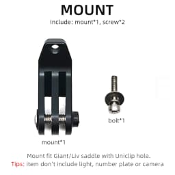 TWTOPSE Bike saddle Mount Holder For Giant Fleet Liv Bike Seat Saddle Cushion With Uniclip Hole Seat Fit Gopro Light Camera Seat