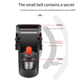 ROCKBROS Bicycle Bell Aluminum Alloy Rust-Proof Horn Small Volume Portable Sound Alarm For Safety MTB Road Bike Ring 90-100db