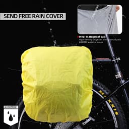 Rhinowalk Bicycle Pannier Bag 40L Waterproof Rear Rack Seat Trunk Bag With Rain Cover Handbag Cycling Storage Bag Accessories