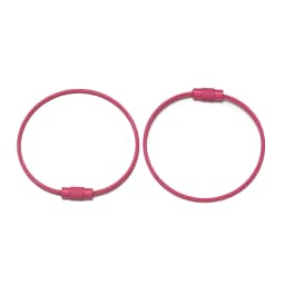 10pcs/lot 50mm Iron Key Ring Colorful Keychain Rings Screw Lock for Jewelry Making Keychain DIY Findings