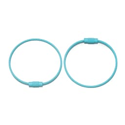 10pcs/lot 50mm Iron Key Ring Colorful Keychain Rings Screw Lock for Jewelry Making Keychain DIY Findings