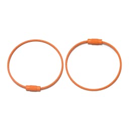 10pcs/lot 50mm Iron Key Ring Colorful Keychain Rings Screw Lock for Jewelry Making Keychain DIY Findings