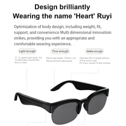 New Smart Glasses 2026 Music Sunglasses Headphones Wireless Bluetooth Call Headset HIFI Audio Glasses For Android