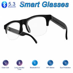New Smart Glasses 2026 Music Sunglasses Headphones Wireless Bluetooth Call Headset HIFI Audio Glasses For Android