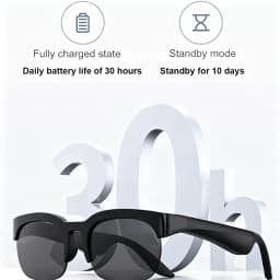 New Smart Glasses 2026 Music Sunglasses Headphones Wireless Bluetooth Call Headset HIFI Audio Glasses For Android