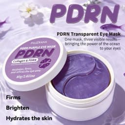 PDRN Eye Mask 60 Patches 30 Pairs, Niacinamide Collagen Under Eye Patches for Dark Circles Puffiness, Brightening Hydrating Skin