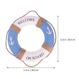 30Cm Hanging Lifebuoy Decoration Premium Welcome Sign For Cafe Restaurant Bar Mall Door Wall Home Decorative Ornament Festive