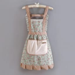 1 Piece For Women's Floral Home Apron With Pocket, Adjustable Apron For Kitchen, Cooking, Baking, Grilling, Chef's Apron