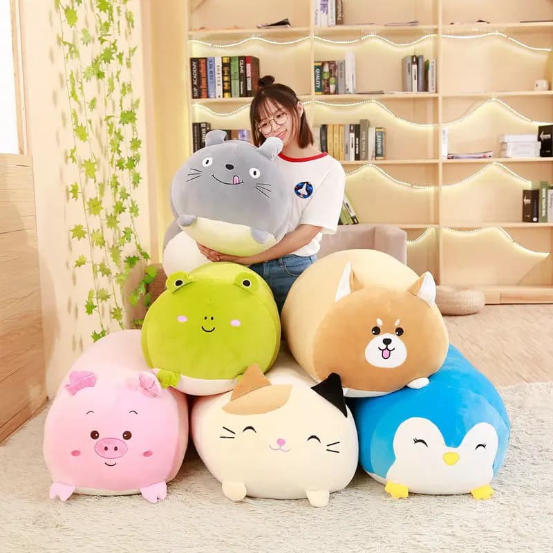 90cm Soft Animal Cartoon Corner Bio Pillow Cushion Cute Dog Cat Dinosaur Pig Unicorn Plush Toy Stuffed Lovely Kid Birthyday Gift