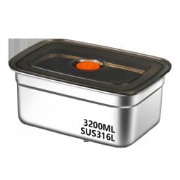 304 Stainless Steel Crisper, Lunch Box, Sealed Leak-proof Bento Box, Refrigerator Freezer Storage Box, Camping Lunch Box