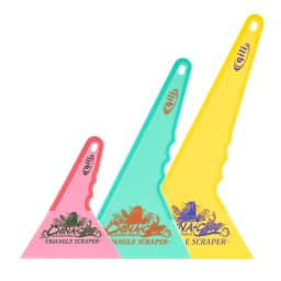 Ultra-thin Resistant Car Film Triangle Scraper Two-color Non-slip Handle Auto Window Solar Film Edge Wrapping Install Squeegee