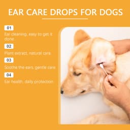 Dog Ear Care Drops Relieve Itching Dandruff Reduce Odor Anti-Fungals Earwax Remover No Irritating Pet Ear Cleaner Liquid 60ml