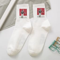 Cr7 Ronaldos Cotton Stockings Women Men Cute Socks Cartoon Anime Derivative Peripherals Football Sock Birthday Party Gifts