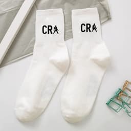 Cr7 Ronaldos Cotton Stockings Women Men Cute Socks Cartoon Anime Derivative Peripherals Football Sock Birthday Party Gifts